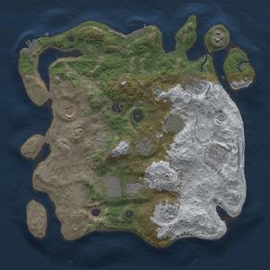 Thumbnail Rust Map: Procedural Map, Size: 3500, Seed: 165670763, 20 Monuments