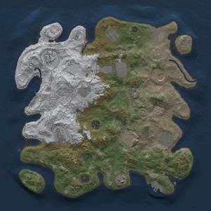 Thumbnail Rust Map: Procedural Map, Size: 3700, Seed: 322525354, 20 Monuments