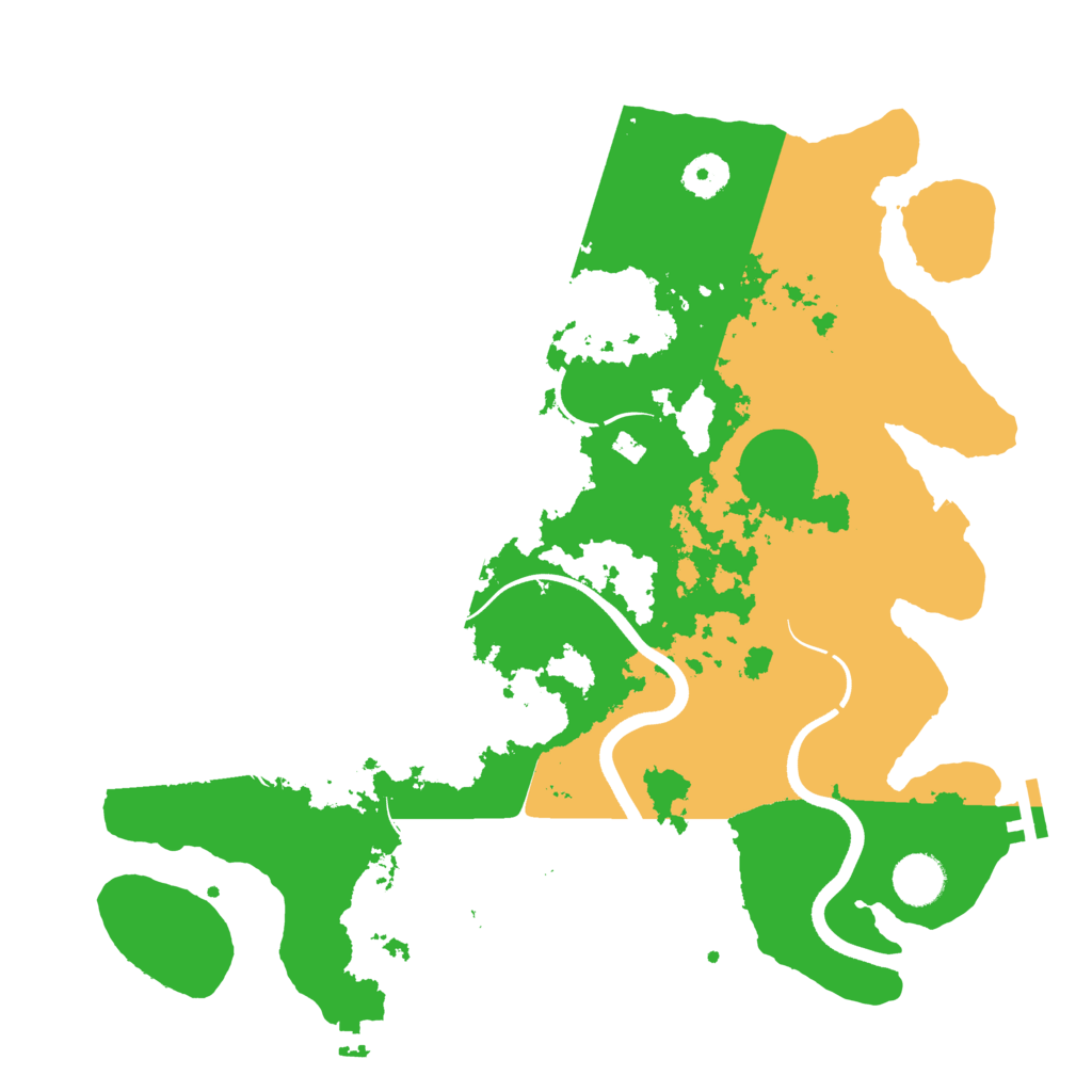 Biome Rust Map: Procedural Map, Size: 3700, Seed: 322525354