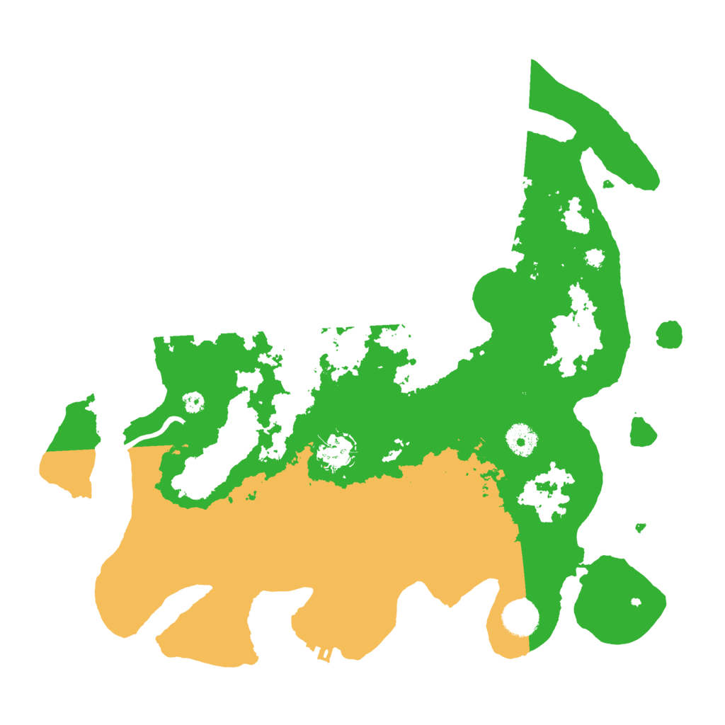 Biome Rust Map: Procedural Map, Size: 3500, Seed: 254658535