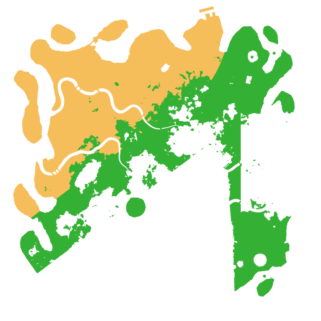Biome Rust Map: Procedural Map, Size: 4400, Seed: 77777772