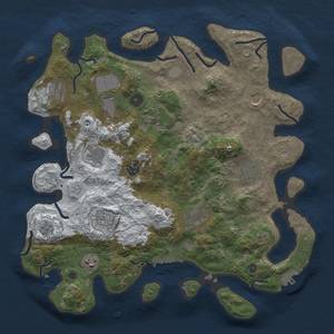 Thumbnail Rust Map: Procedural Map, Size: 3850, Seed: 1518361250, 20 Monuments