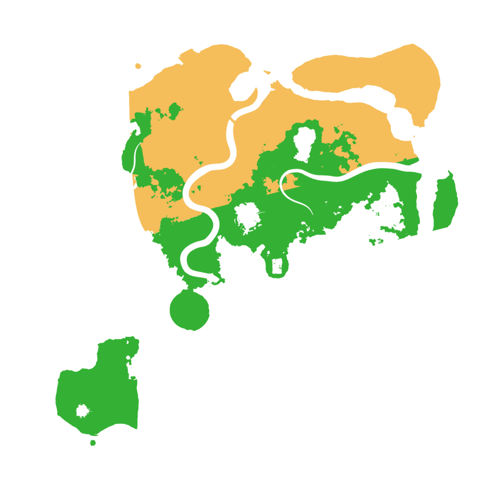 Biome Rust Map: Procedural Map, Size: 3500, Seed: 21276