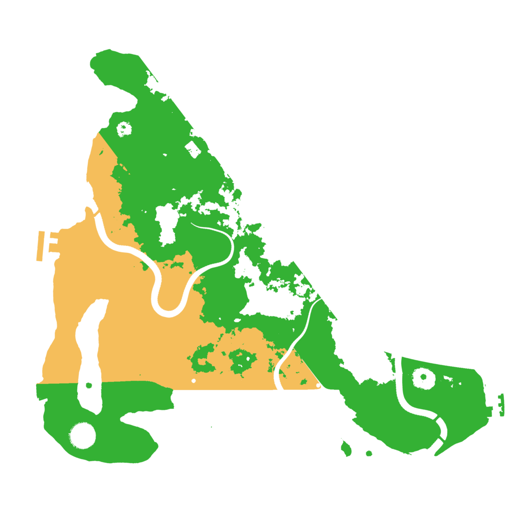 Biome Rust Map: Procedural Map, Size: 3500, Seed: 1840229018