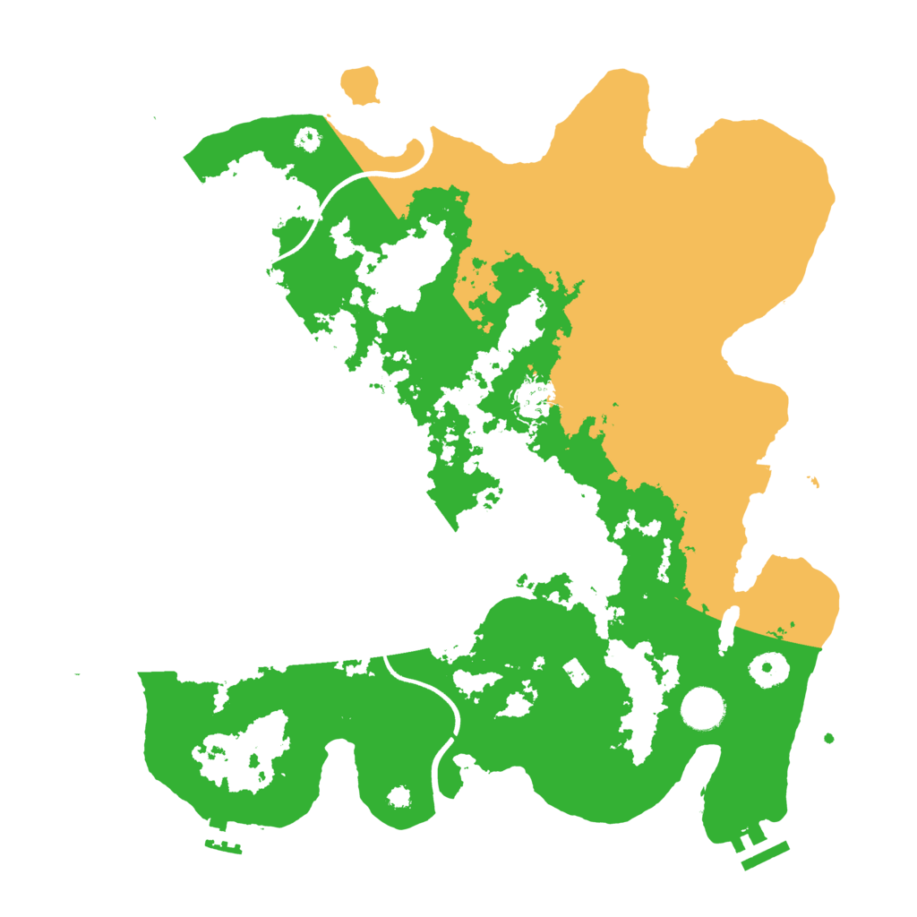 Biome Rust Map: Procedural Map, Size: 3700, Seed: 170360131