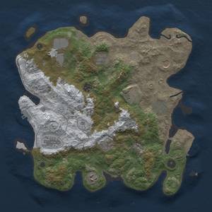 Thumbnail Rust Map: Procedural Map, Size: 3700, Seed: 170360131, 20 Monuments