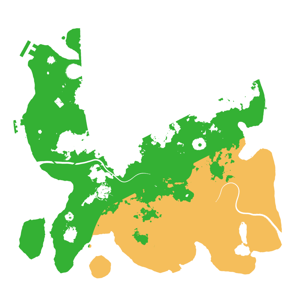 Biome Rust Map: Procedural Map, Size: 3500, Seed: 276543210