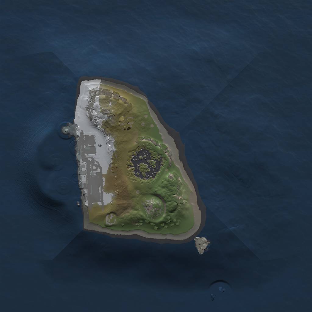 Rust Map: Procedural Map, Size: 1000, Seed: 51545, 4 Monuments