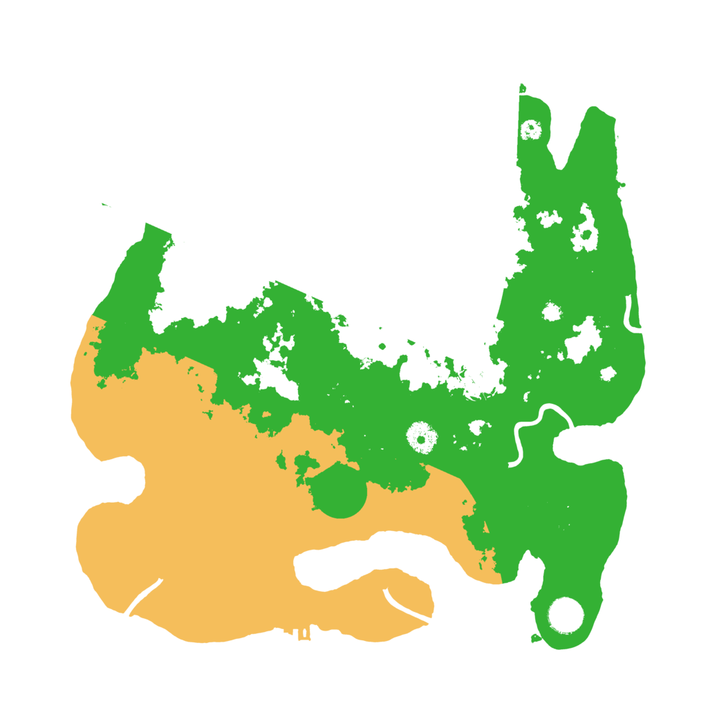 Biome Rust Map: Procedural Map, Size: 3500, Seed: 1345915617