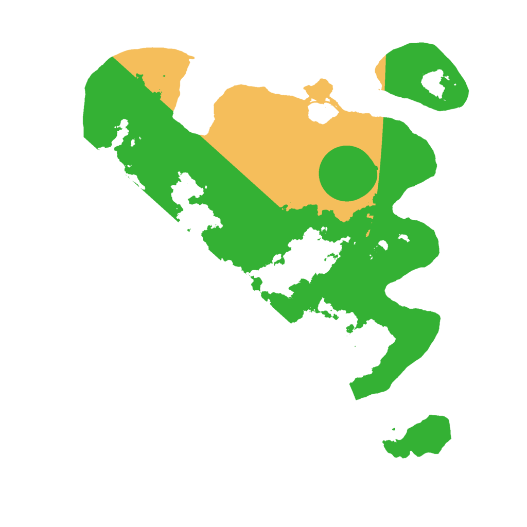 Biome Rust Map: Barren, Size: 2500, Seed: 383685