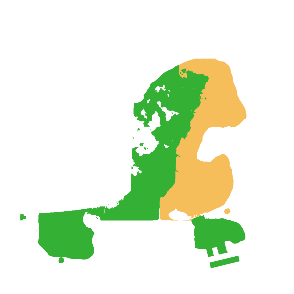 Biome Rust Map: Procedural Map, Size: 2000, Seed: 51545