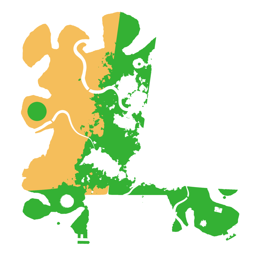 Biome Rust Map: Procedural Map, Size: 3600, Seed: 511962840