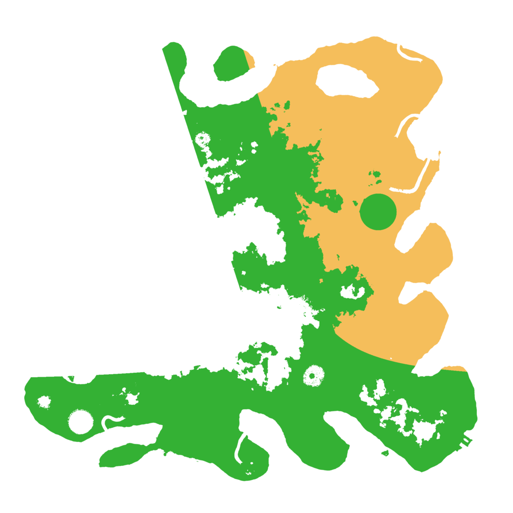 Biome Rust Map: Procedural Map, Size: 3700, Seed: 4325243