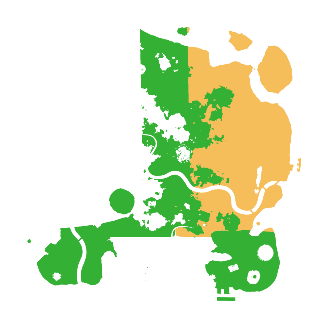 Biome Rust Map: Procedural Map, Size: 3500, Seed: 6724