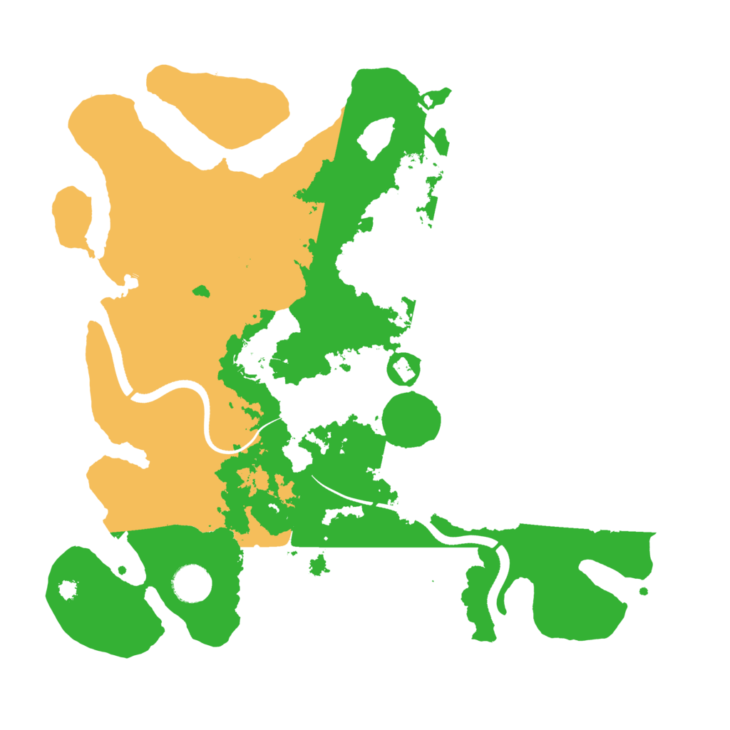 Biome Rust Map: Procedural Map, Size: 3500, Seed: 17736