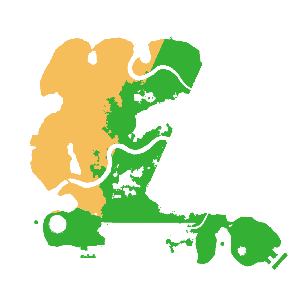 Biome Rust Map: Procedural Map, Size: 3000, Seed: 19264