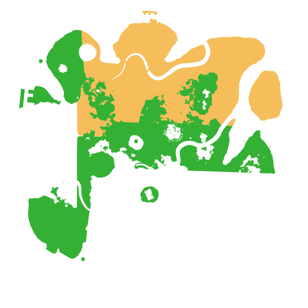 Biome Rust Map: Procedural Map, Size: 3200, Seed: 467714