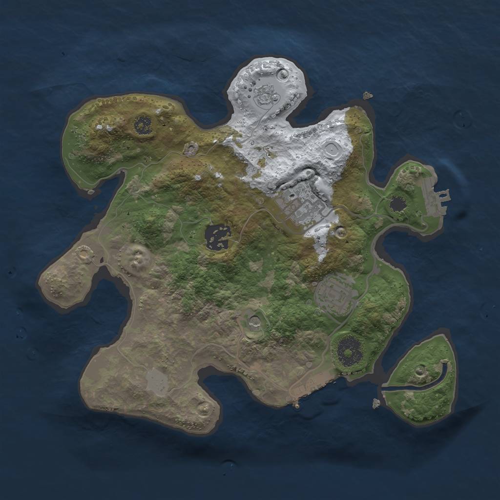 Rust Map: Procedural Map, Size: 2700, Seed: 1426155192, 12 Monuments