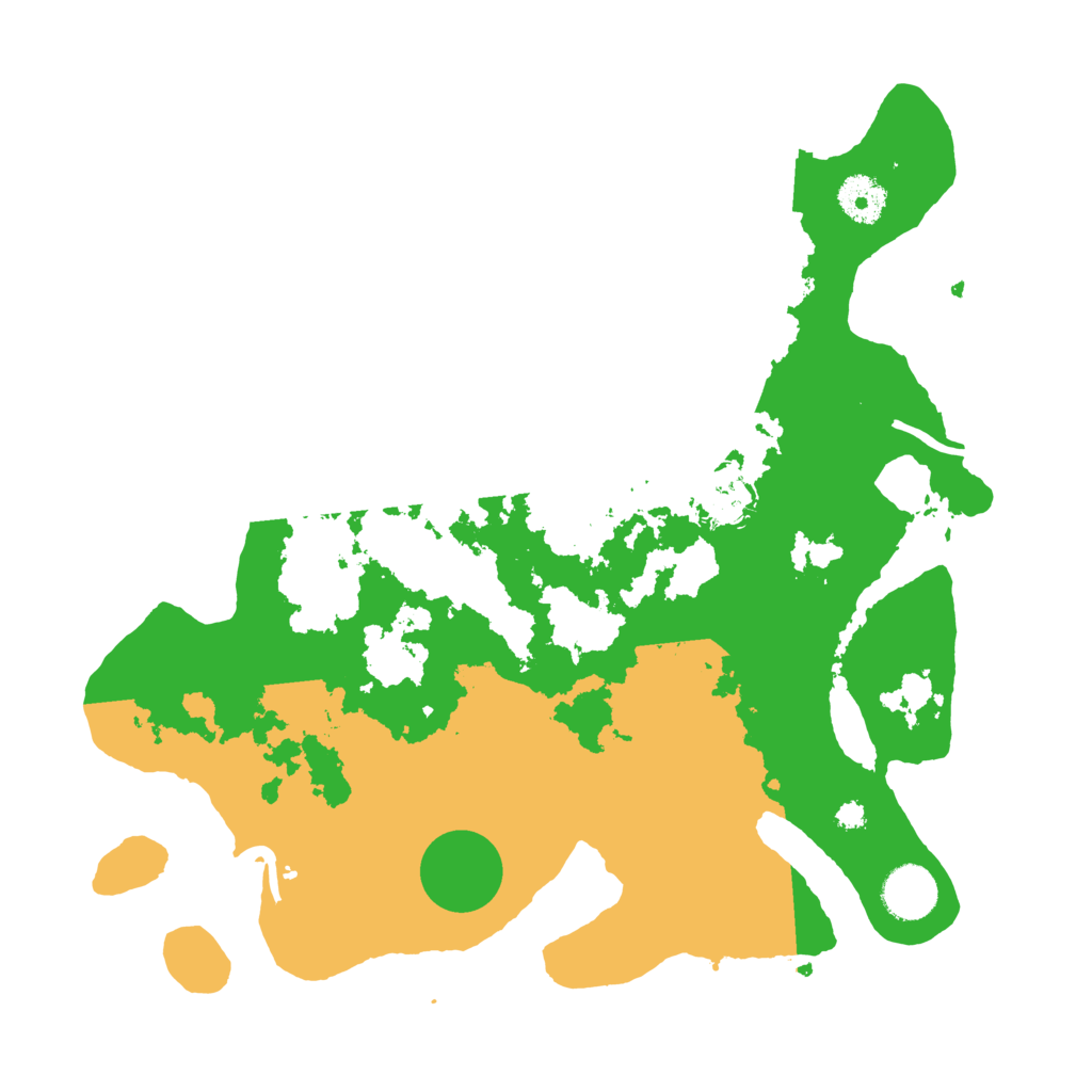 Biome Rust Map: Procedural Map, Size: 3500, Seed: 1239852