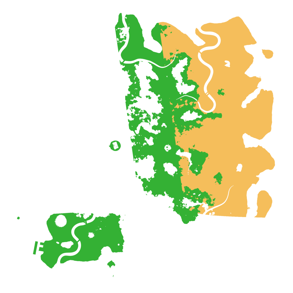 Biome Rust Map: Procedural Map, Size: 4500, Seed: 973718446