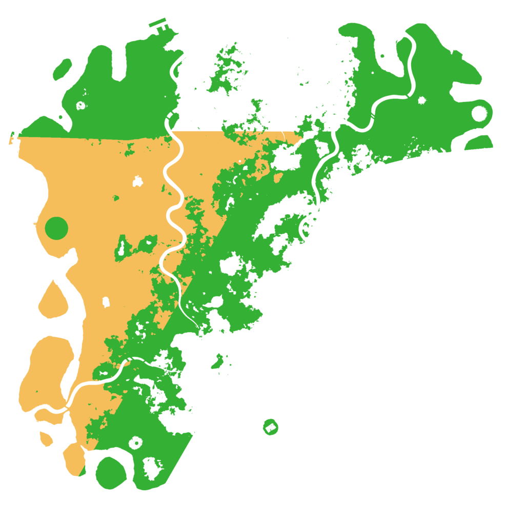 Biome Rust Map: Procedural Map, Size: 6000, Seed: 821208316