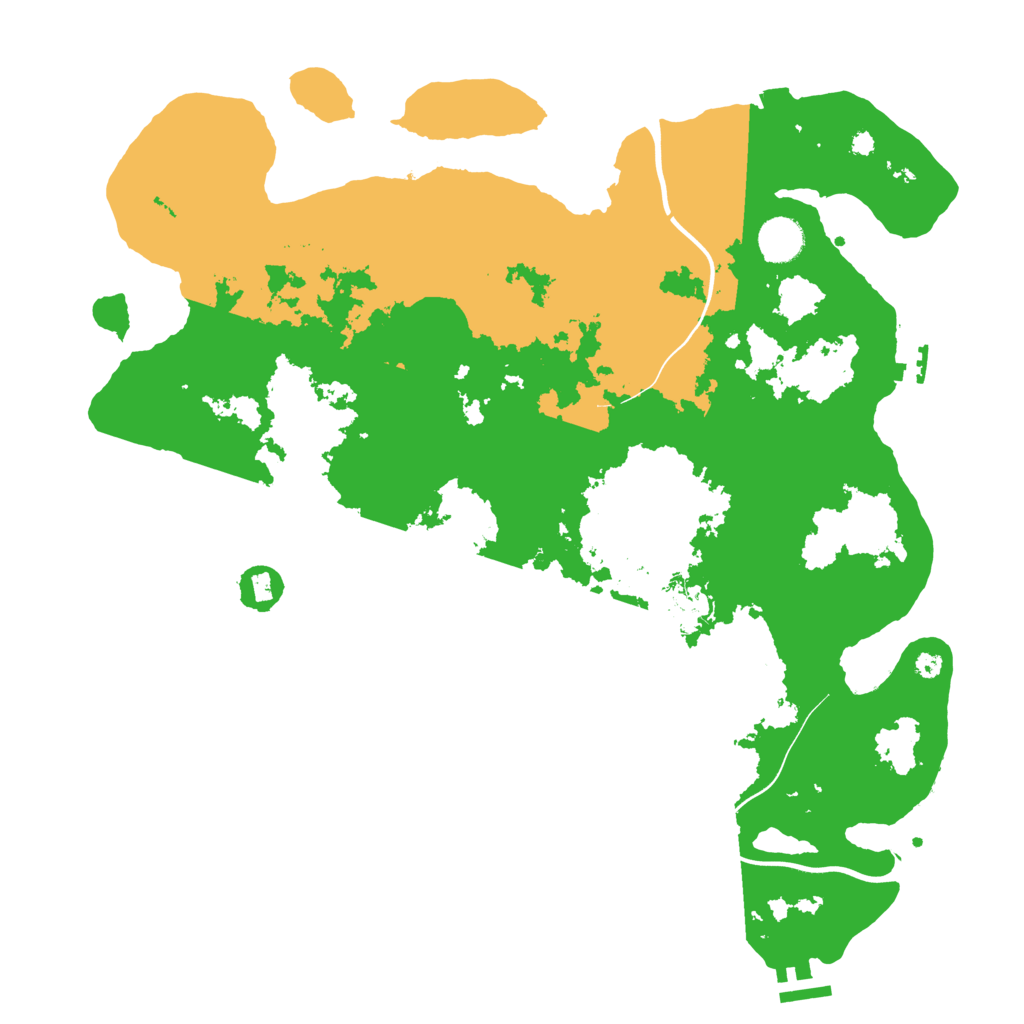 Biome Rust Map: Procedural Map, Size: 3978, Seed: 7
