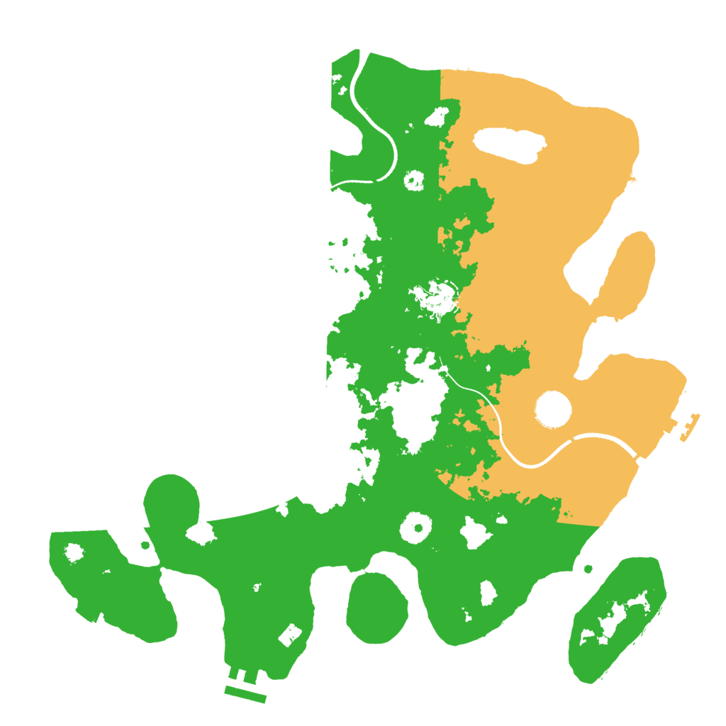 Biome Rust Map: Procedural Map, Size: 3500, Seed: 709883625