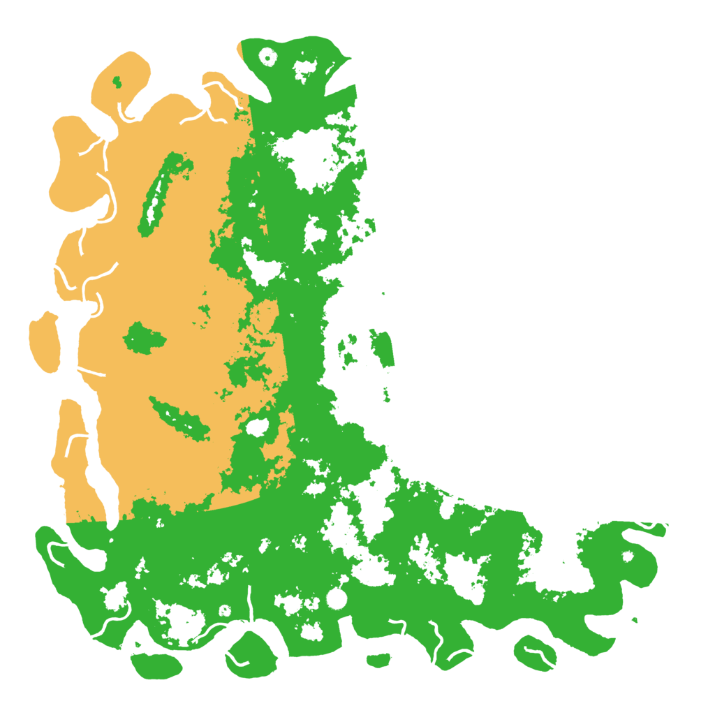 Biome Rust Map: Procedural Map, Size: 6000, Seed: 45021473