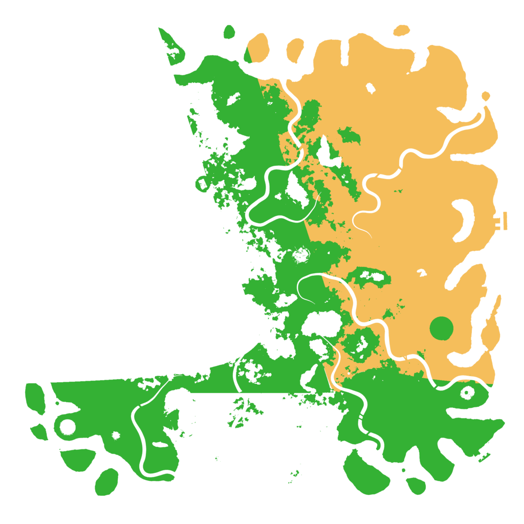 Biome Rust Map: Procedural Map, Size: 5850, Seed: 3477