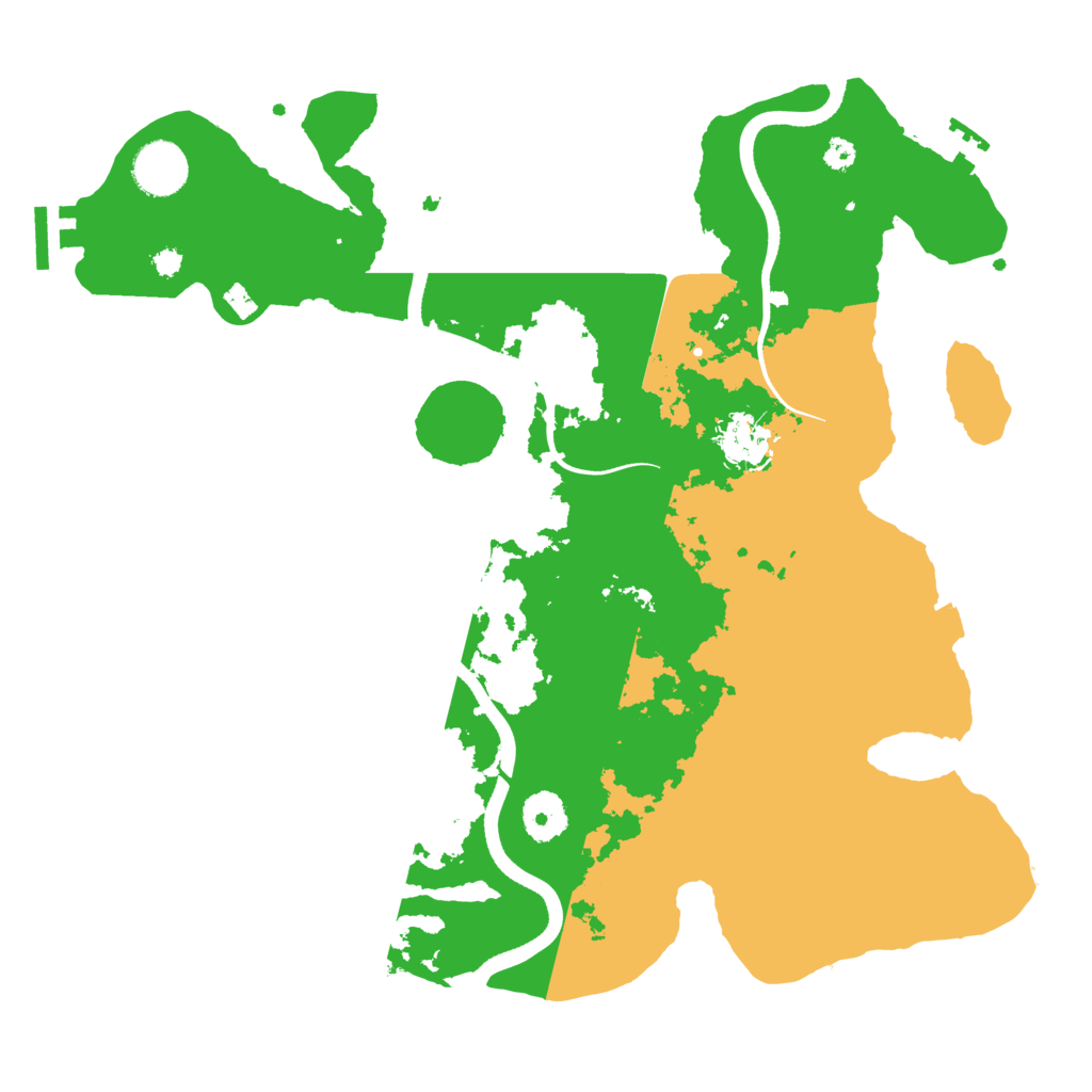 Biome Rust Map: Procedural Map, Size: 3500, Seed: 1030