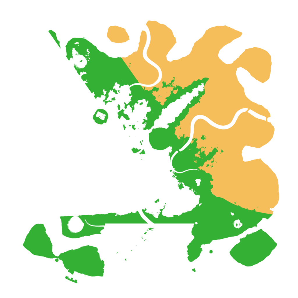 Biome Rust Map: Procedural Map, Size: 3500, Seed: 839012146