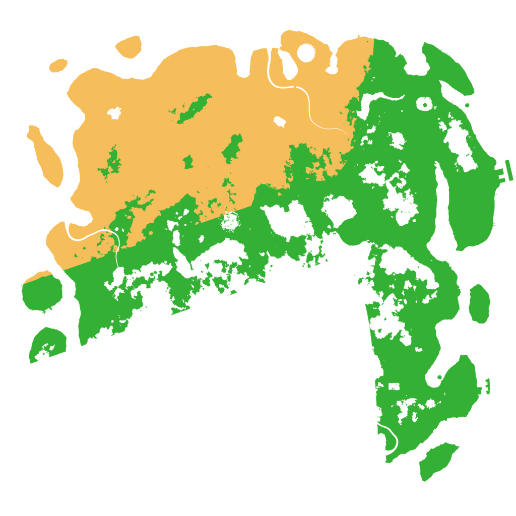 Biome Rust Map: Procedural Map, Size: 5000, Seed: 14555605