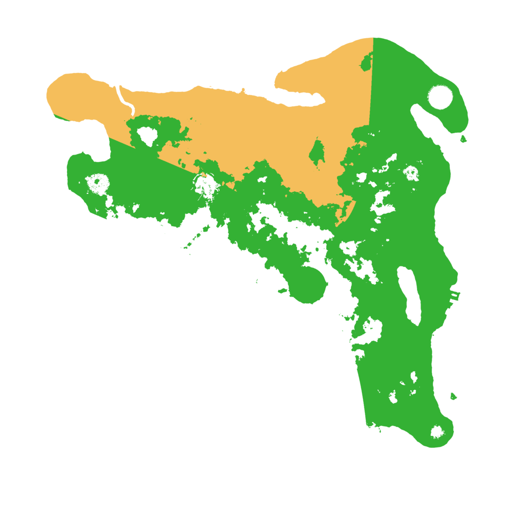 Biome Rust Map: Procedural Map, Size: 3700, Seed: 548273153