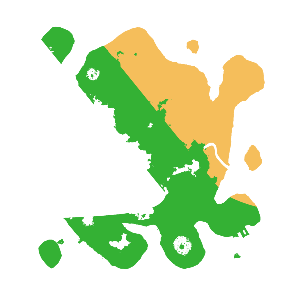 Biome Rust Map: Procedural Map, Size: 2500, Seed: 12851