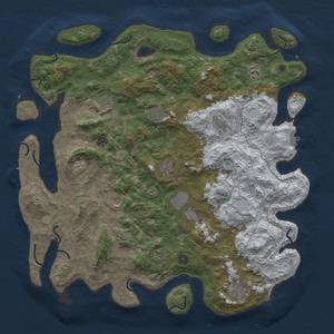 Thumbnail Rust Map: Procedural Map, Size: 4800, Seed: 197786809, 20 Monuments