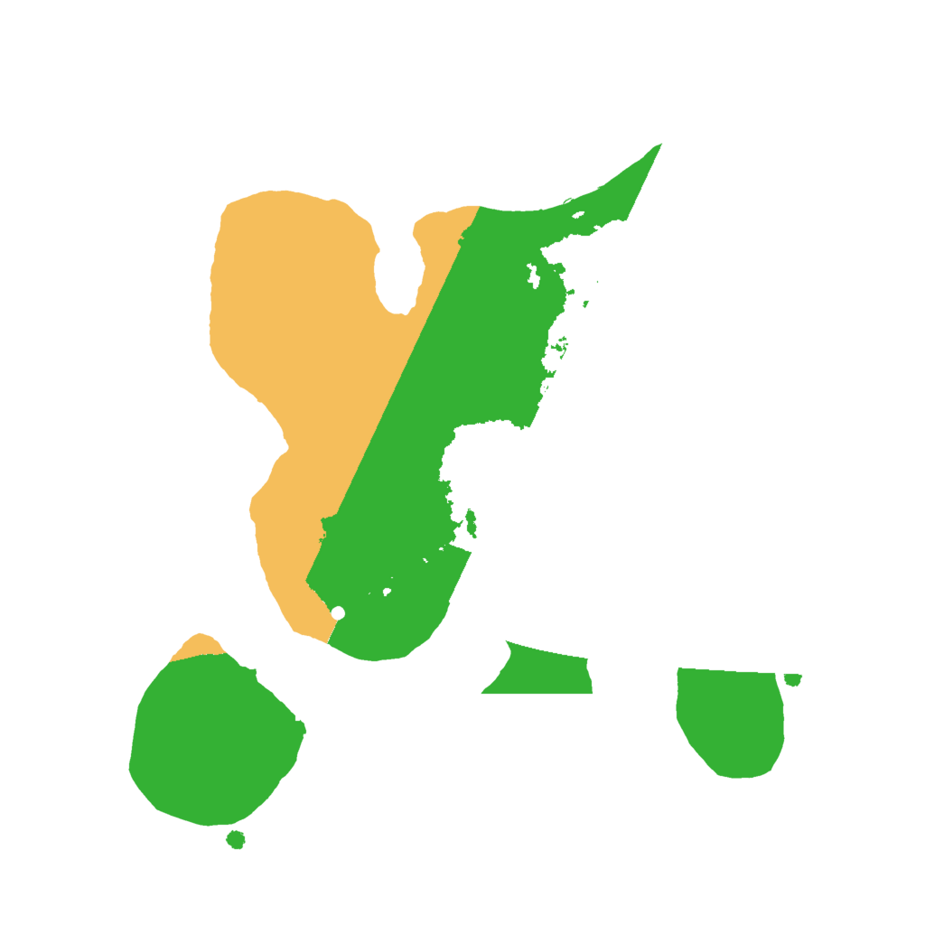 Biome Rust Map: Procedural Map, Size: 2000, Seed: 2012229512