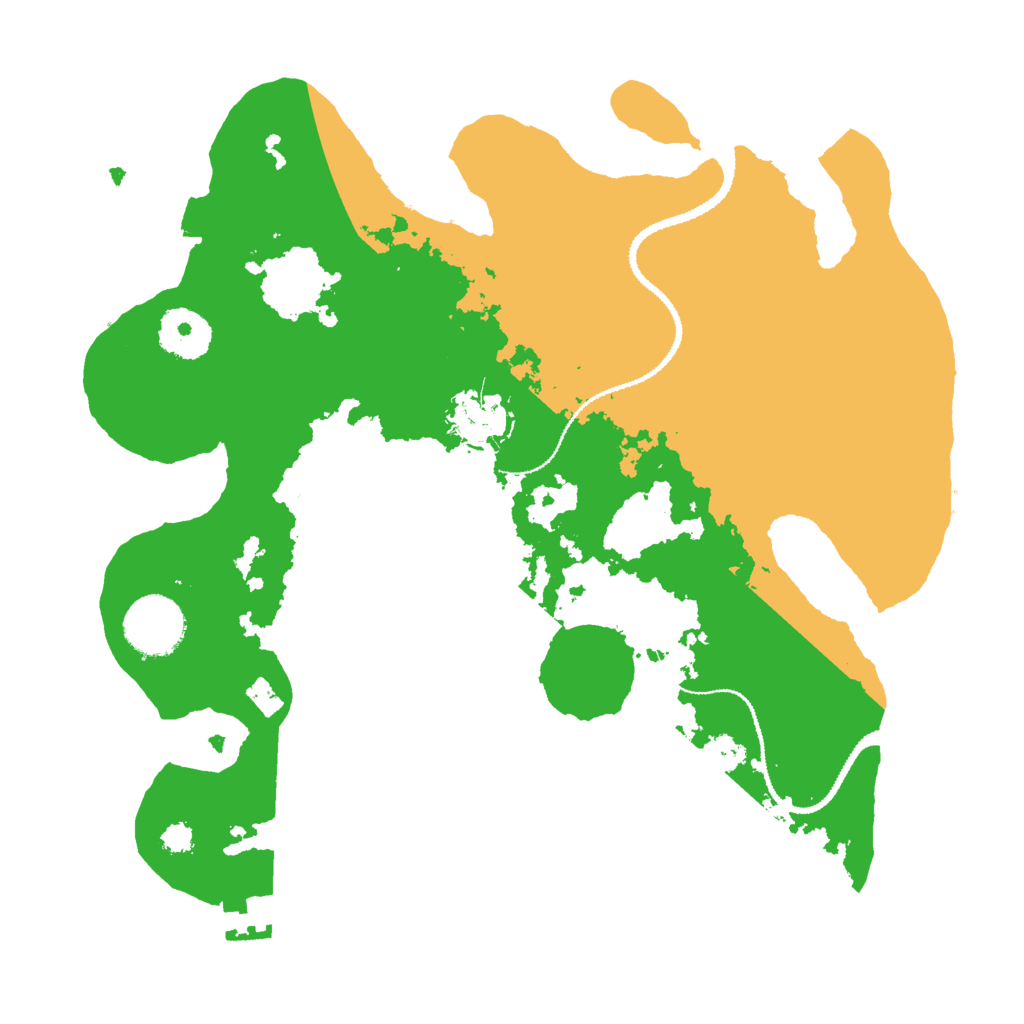 Biome Rust Map: Procedural Map, Size: 3000, Seed: 158361285