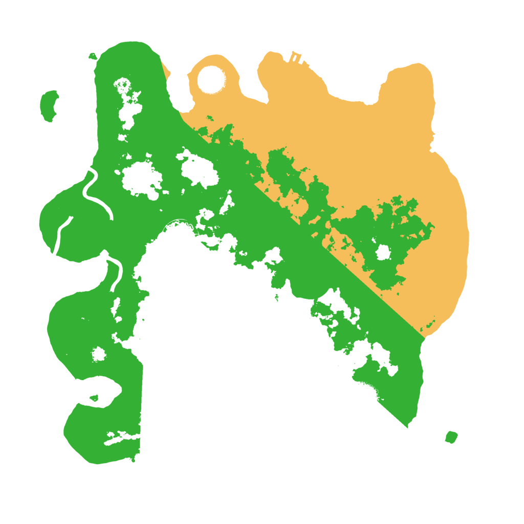 Biome Rust Map: Procedural Map, Size: 3300, Seed: 158361285