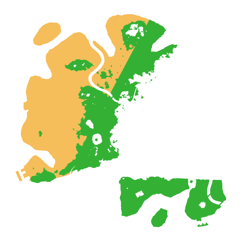 Biome Rust Map: Procedural Map, Size: 3500, Seed: 715611983
