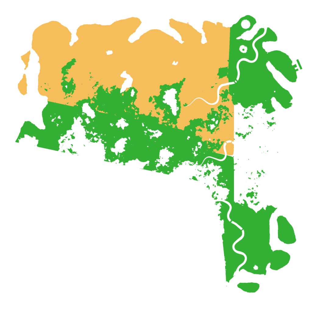 Biome Rust Map: Procedural Map, Size: 6000, Seed: 50522