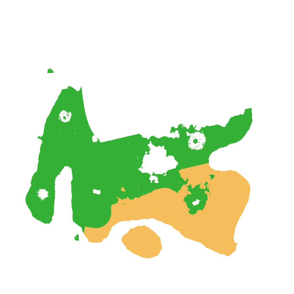 Biome Rust Map: Procedural Map, Size: 2500, Seed: 1295939679
