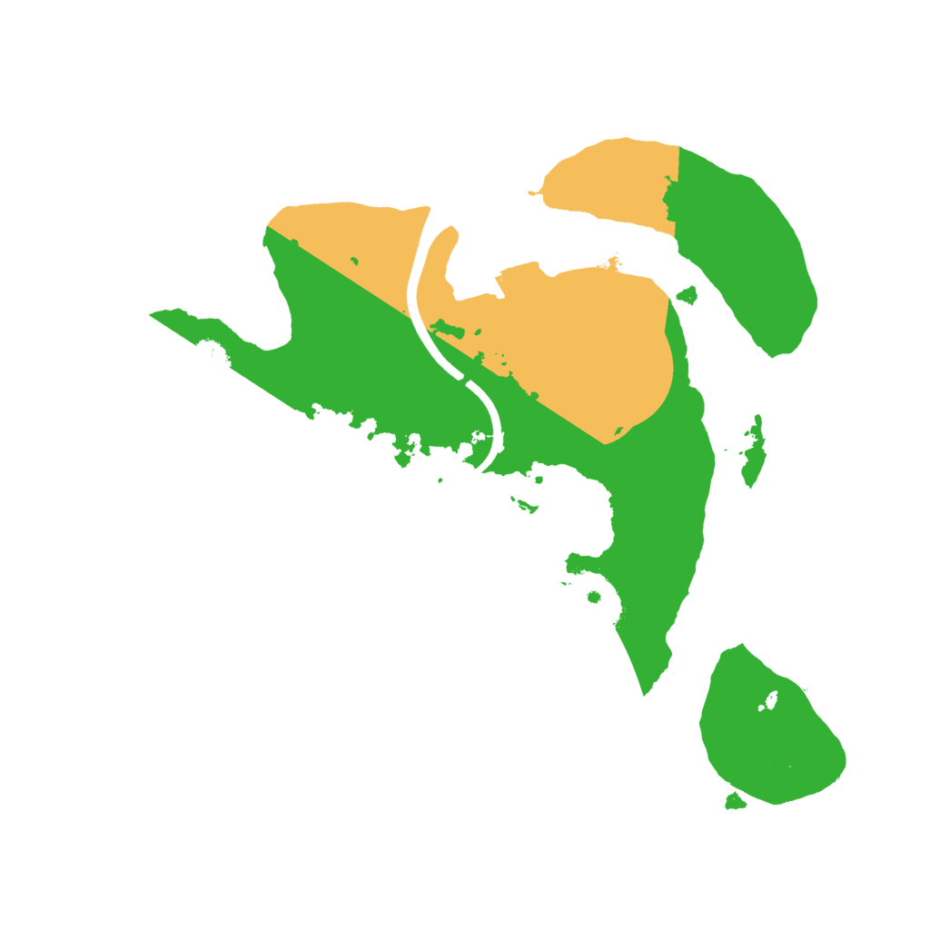 Biome Rust Map: Procedural Map, Size: 2400, Seed: 1566577148