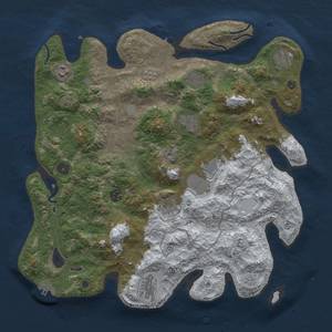 Thumbnail Rust Map: Procedural Map, Size: 4000, Seed: 1500, 18 Monuments