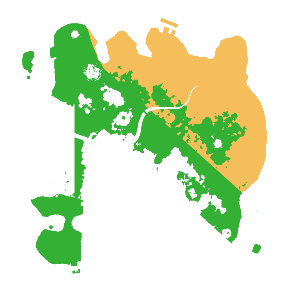 Biome Rust Map: Procedural Map, Size: 3301, Seed: 158361285