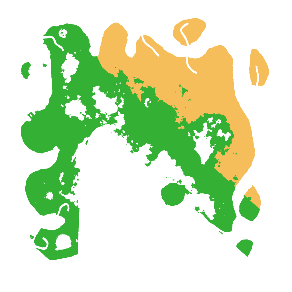 Biome Rust Map: Procedural Map, Size: 3470, Seed: 158361285