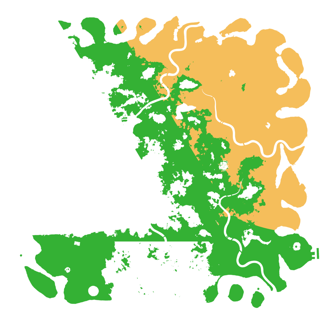Biome Rust Map: Procedural Map, Size: 6000, Seed: 791054