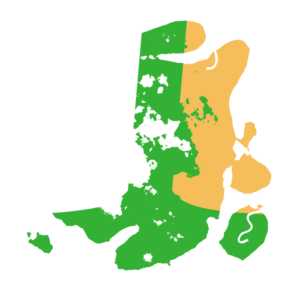Biome Rust Map: Procedural Map, Size: 3000, Seed: 343327868