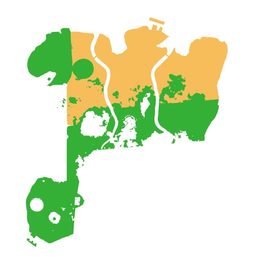 Biome Rust Map: Procedural Map, Size: 3500, Seed: 889004389