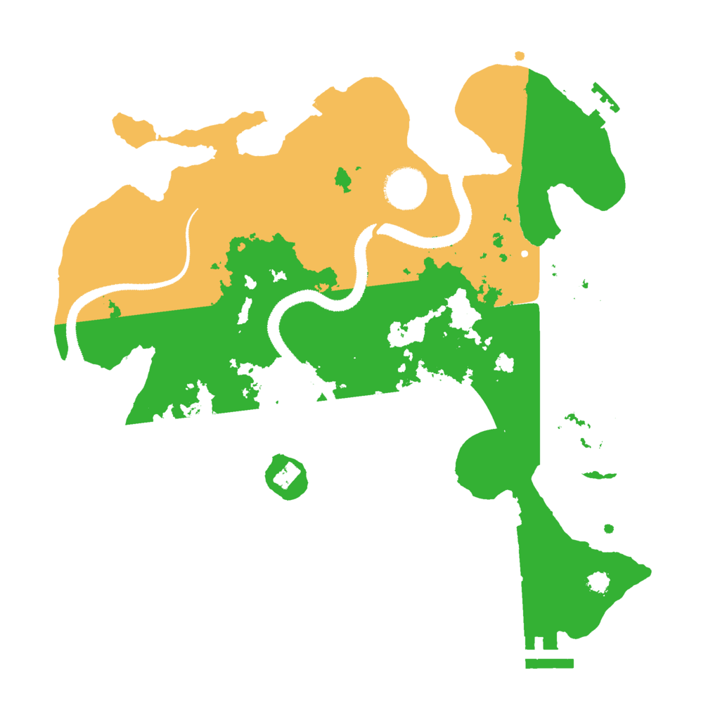 Biome Rust Map: Procedural Map, Size: 3000, Seed: 592662589