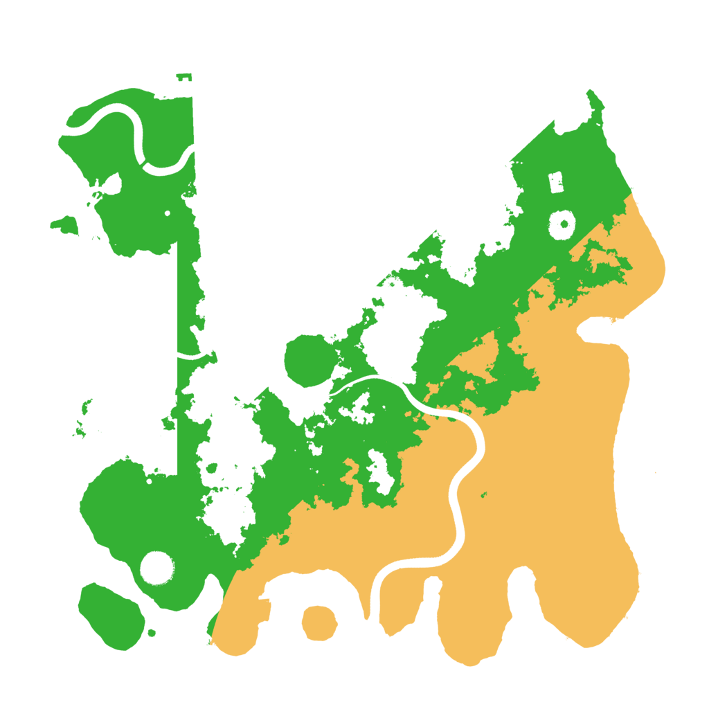 Biome Rust Map: Procedural Map, Size: 3700, Seed: 1667299314